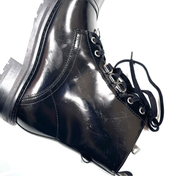 ALLSAINTS Lira boots Size 37 US 7 Black patent leather - Picture 13 of 14